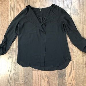 Sheer T. Babaton Black Silk Blouse